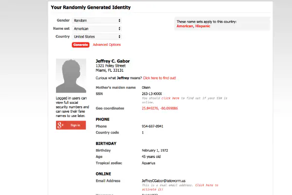 Testdaten aus dem Automat